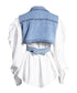 Puff Sleeve Shirts and Vest Co-ord